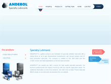 Tablet Screenshot of anderol-europe.com